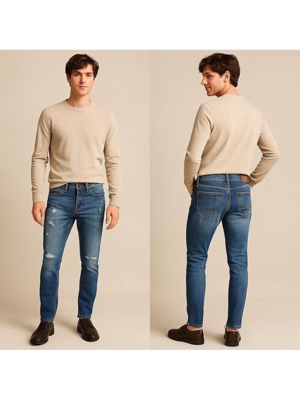 AEROPOSTALE 🕶️ Men’s Distressed Skinny Jeans – Size 28x30 👖🔥